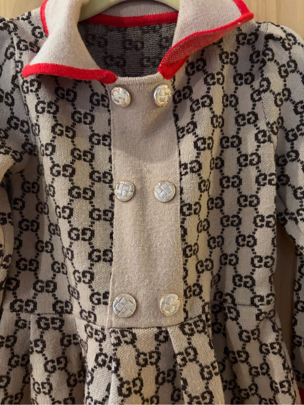 Gucci Girls Toddler Monogram Dress - Picture 2 of 9